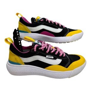 Vans Ultrarange Shoes Black Yellow Pink White Blue Women's Size 5.5 Mens Size 4
